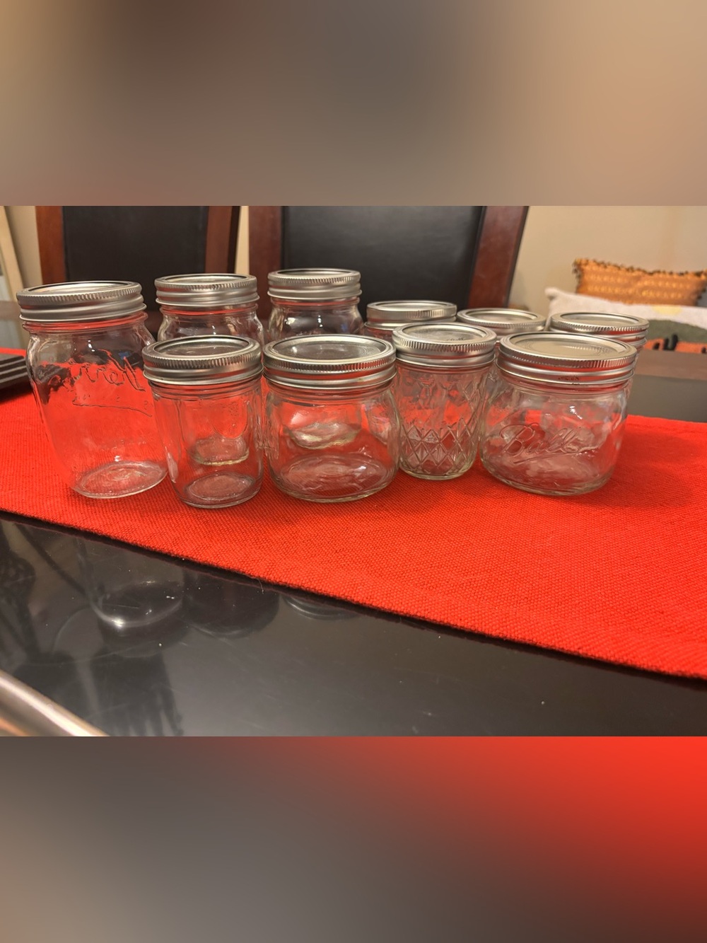Clear Glass Food Storage Jars with Silver Metal Lids - Multipack - Picture 4 of 4